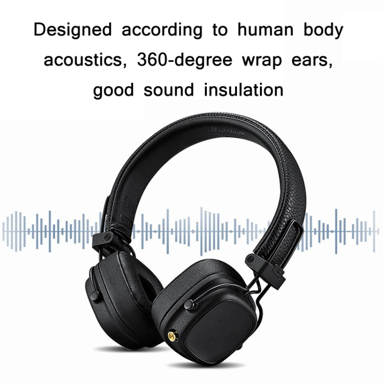 2pcs Sponge Earphone Cover For Marshall MAJOR IV(Black) by buy2fix