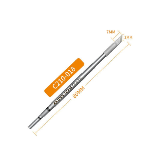 OSS Team C210 Series Soldering Iron Tip Welding Head For JBC T210 / C CD-2SD / 2SHE( Knife Head) by OSS Team