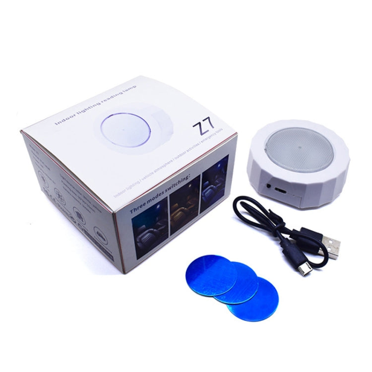 Z7 Car Ceiling USB Wireless Strobe Reading Light, Color: White by buy2fix