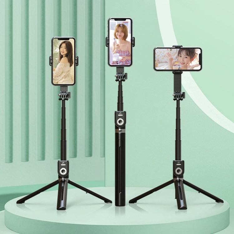 P81 1.7m Integrated Bluetooth Selfie Stick With TIKTOK Remote Control Makeup Mirror by buy2fix