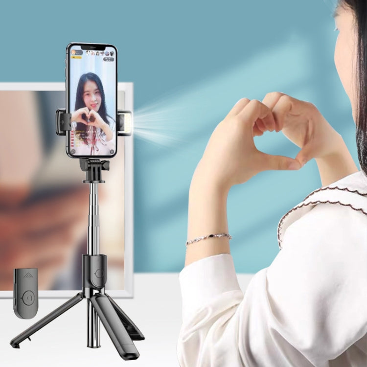 L03S Bluetooth Fill Light Tripod Integrated Selfie Stick(Black) by buy2fix