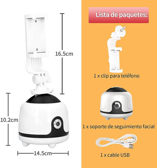 P1 360-Degree Face Recognition Tracking Bracket, Specification: Tracking PTZ Clip Style + Bracket by buy2fix