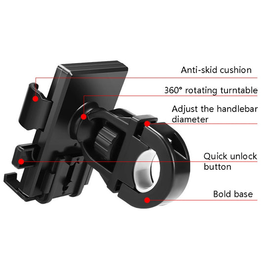 Y02 Electric Bike Mobile Phone Bracket, Style: Handlebar Installation by buy2fix