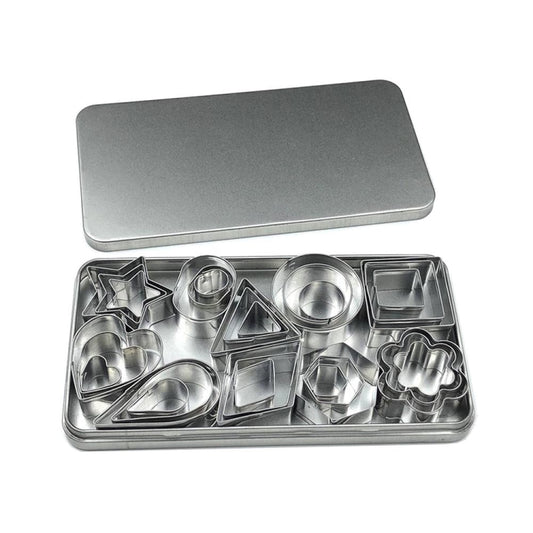 30 PCS / Set Stainless Steel Biscuit Mold by buy2fix