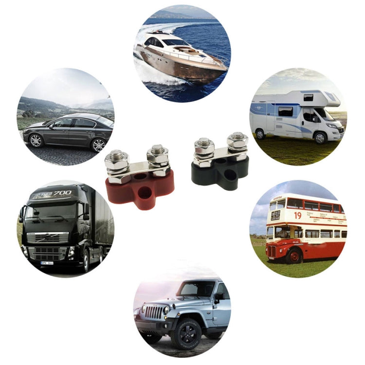 Double Terminal Block Spiral Fixed Wire Connector, Color: M8 Black by buy2fix