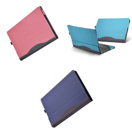 Laptop Leather Anti-Fall Protective Case For Lenovo YOGA 14s 2021(Gray Cobalt Blue) by buy2fix