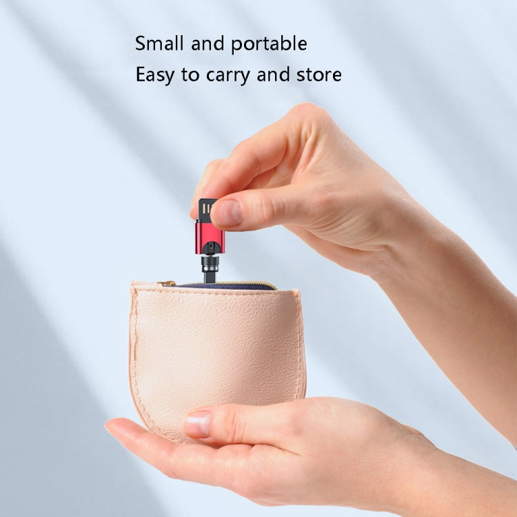 USB Portable Magnetic Adapter, Random Colors Delivery, Model: Data Function(3 in 1) by buy2fix