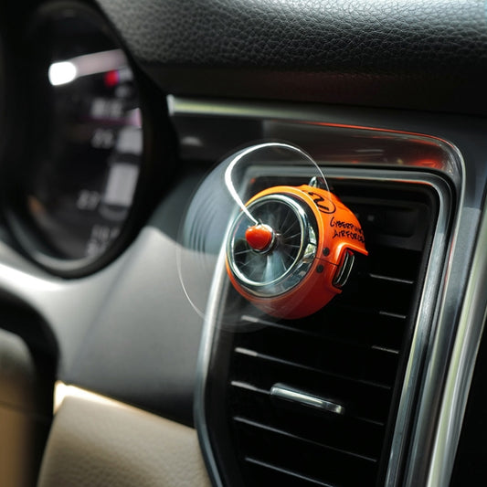Car Air Conditioner Air Outlet Aromatherapy Small Fan(Orange) by buy2fix