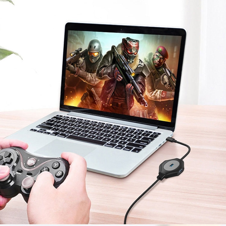 2 PCS PD Fast Charging Multi-Port USB Docking Station, Number of interfaces: T1303 Type-C to PD3.0+1xUSB3.0+3xUSB2.0 by buy2fix