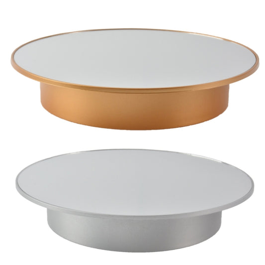 20cm Mirror Two-way Turntable Display Stand Video Shooting Props Turntable(Silver) by buy2fix