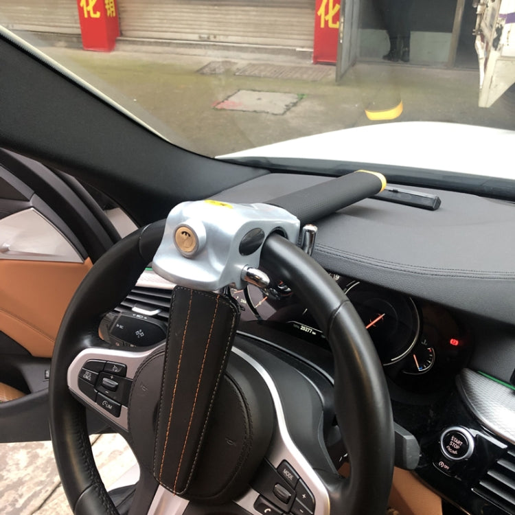 Car Steering Wheel Anti-Theft Lock((Black Gold)) by buy2fix