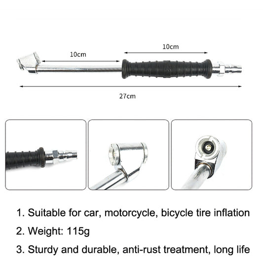 Car Tire Double-Ended Air Nozzle, Specification: Globe by buy2fix