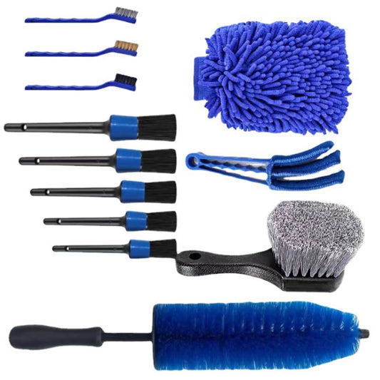 12 PCS / Set Car Tire Slight Cleaning Brush(B) by buy2fix