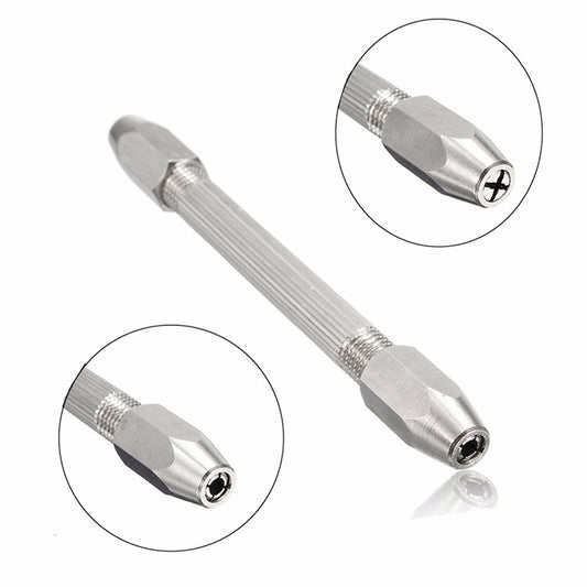 Double-ended Steel Pick Aluminum Slloy Hand Drill Punch by buy2fix