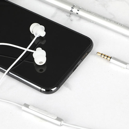 EN3900 3.5mm Plug In-Ear Wired Control Earphone with Mic(White) by buy2fix