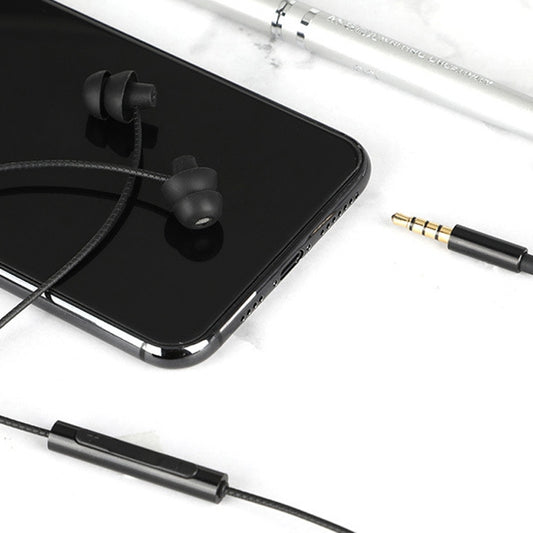 EN3900 3.5mm Plug In-Ear Wired Control Earphone with Mic(Black) by buy2fix