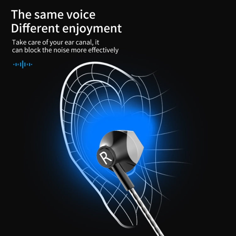 TS5000 3.5mm Metal Subwoofer Wired Earphone(Silver Gray) by buy2fix