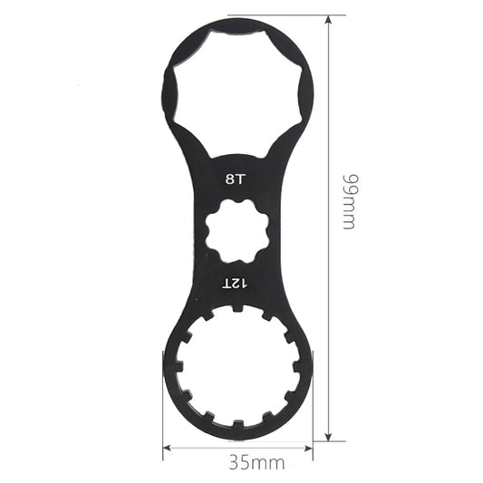 Bike Aluminum Alloy Shock Absorber Disassembly Repair Tool(Black) by buy2fix