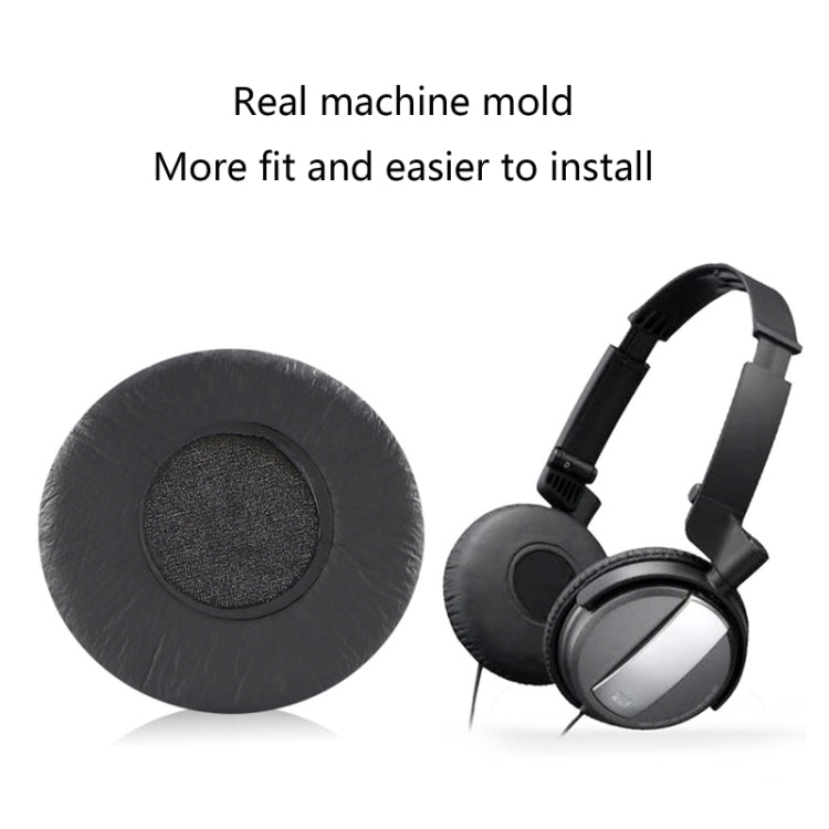 2pcs Sponge Cushion Earpads For Sony MDR-NC7 / NC5 Headset(Black) by buy2fix