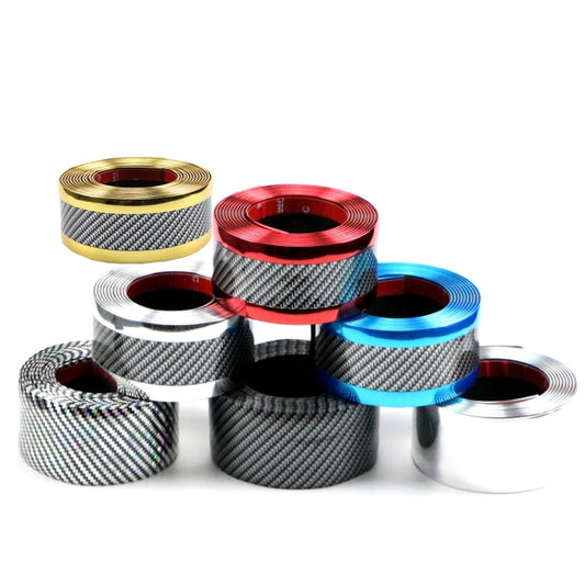 1m Car Bumper Anti-Collision Strip, Color: Two-color Silver 7cm by buy2fix
