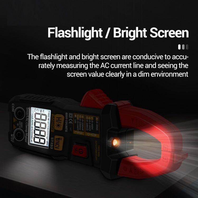 ANENG ST193 Intelligent Automatic Multifunctional AC Clamp Digital Meter by ANENG
