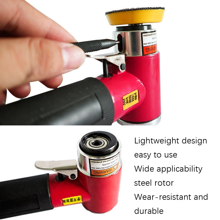 Pneumatic Polishing Machine Sandpaper Machine Car Waxing Machine(Red With 2 inch 3 inch Pallet) by buy2fix