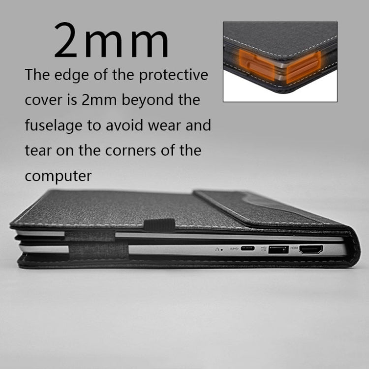 Laptop Anti-Drop Protective Case For Lenovo XiaoXin Air 13(Gray Cobalt Blue) by buy2fix