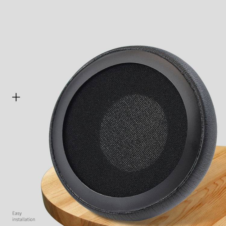 1 Pair Protein Leather Sponge Earpad For JBL T450 / Tune 600 / T500BT( Black) by buy2fix