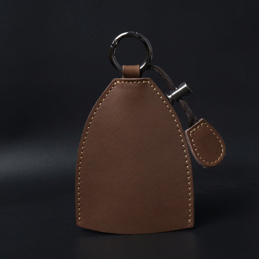 18Y-009 Vintage Handmade Leather Car Pull-Out Key Case(Oil Wax Skin Blue) by buy2fix