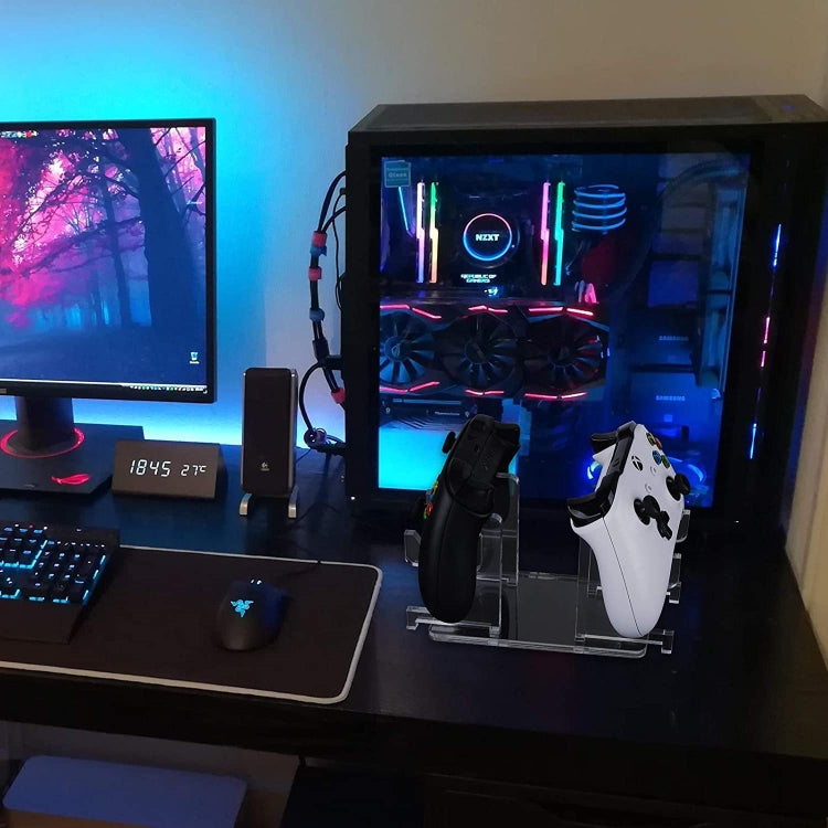 Transparent Acrylic Game Console Handle Stand Display Stand For Xbox Elite / PS4 / PS5 / Xbox / NVIDIA by buy2fix