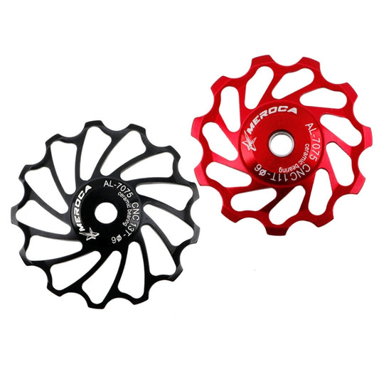 MEROCA Ceramic Bearing Mountain Bike Guide Wheel(13T Black) by MEROCA