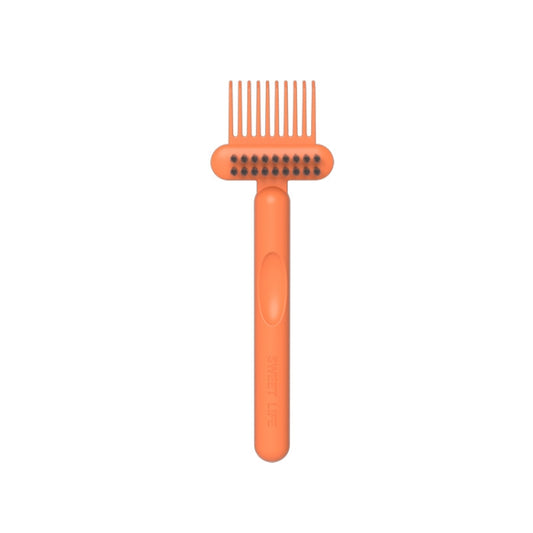 Comb Curling Iron Hollow Cleaning Brush, Specification: 17x5.5cm(Orange) by buy2fix