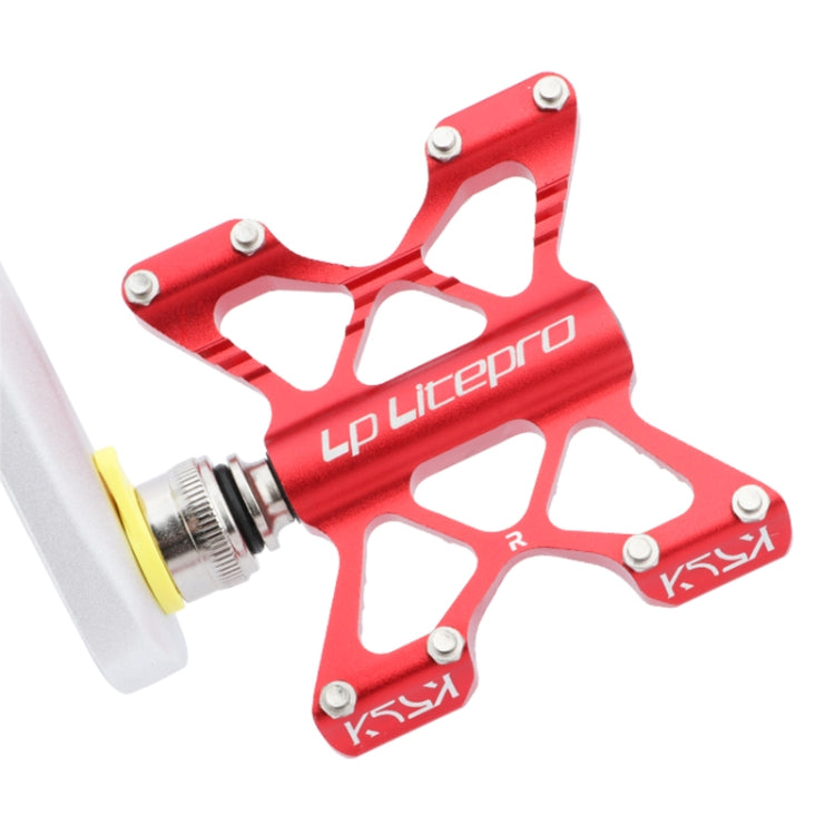 LP LitePro K5 Folding Bkie Aluminum Alloy Bearin Pedals(Golden) by LP LitePro