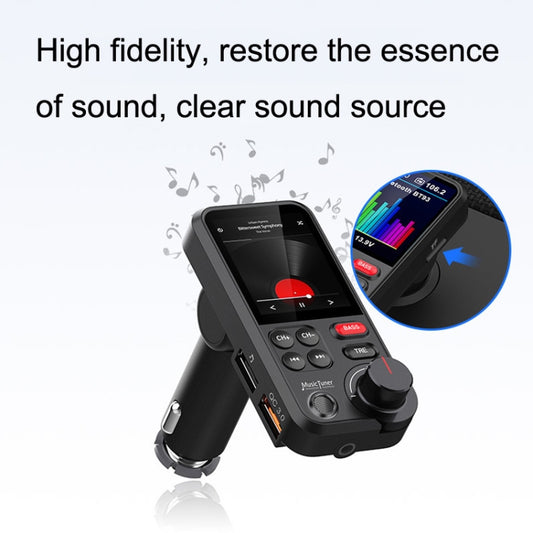 BT93 Color Screen Car MP3 Bluetooth Player(Black) by buy2fix