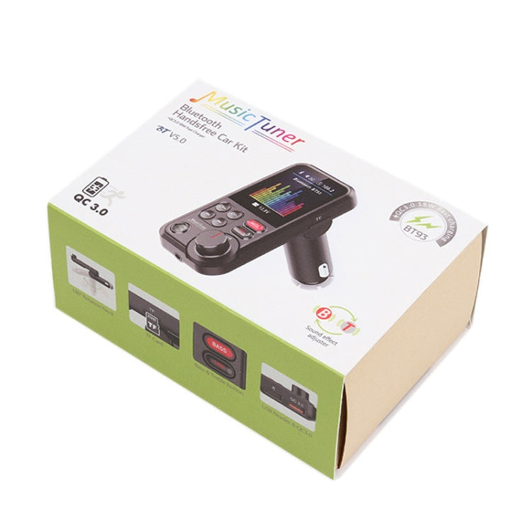 BT93 Color Screen Car MP3 Bluetooth Player(Black) by buy2fix