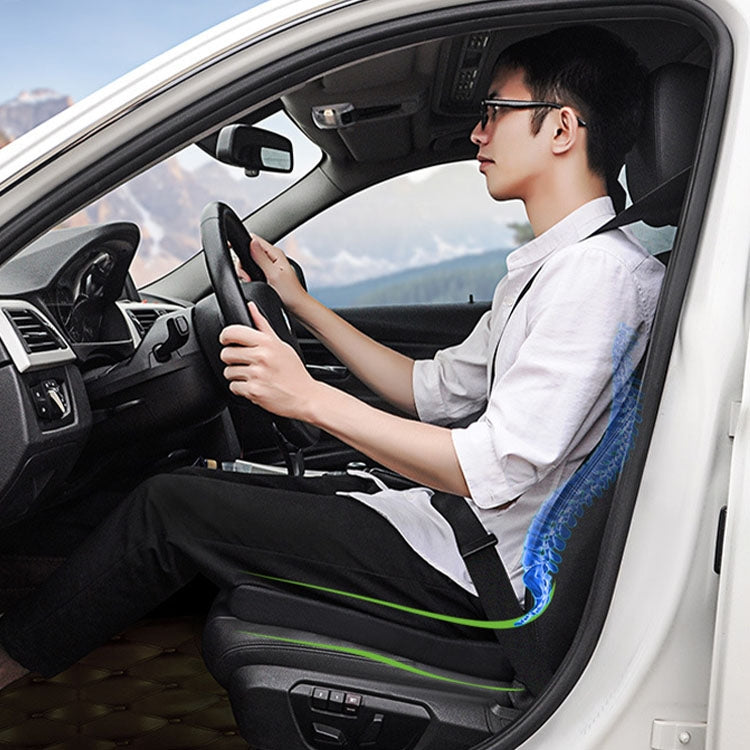 QFC060 V-shaped Car Memory Foam Non-slip Seat Cushion(Black) by buy2fix