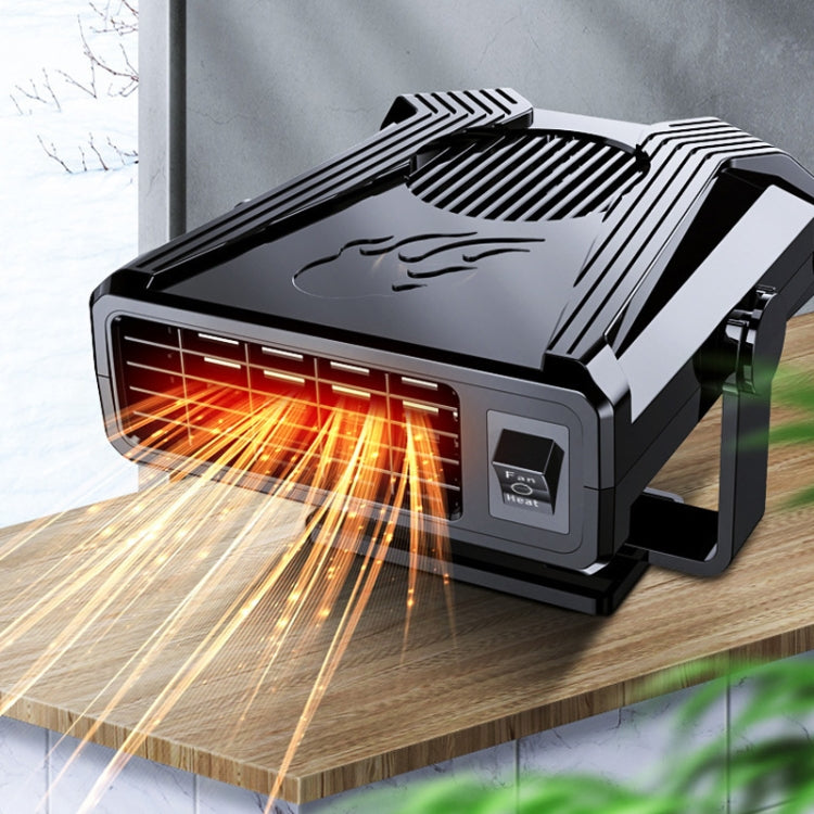 12V Car Heater Fan Defrost Defogger(Black) by buy2fix