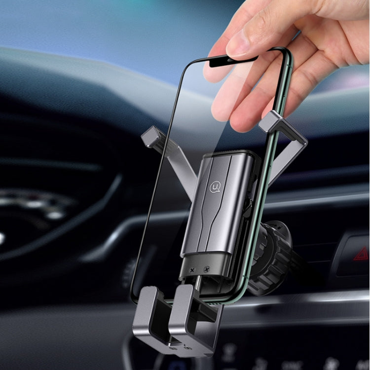 ZJ058 Car Fully Automatic Hidden Double-arm Air Outlet Gravity Bracket(Black) by buy2fix