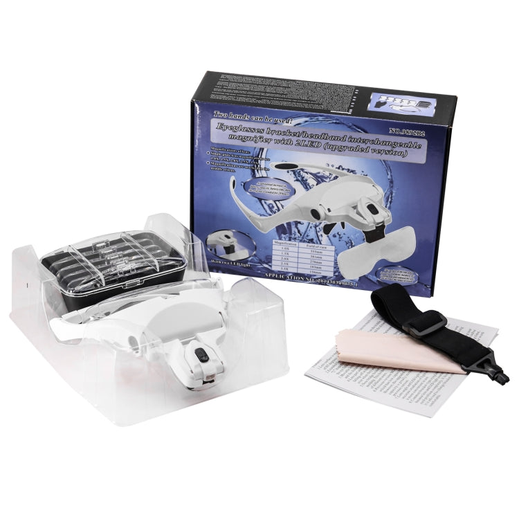 9892B2 1X / 1.5X / 2X / 2.5X / 3.5X Multifunctional Head Mounted Magnifier by buy2fix