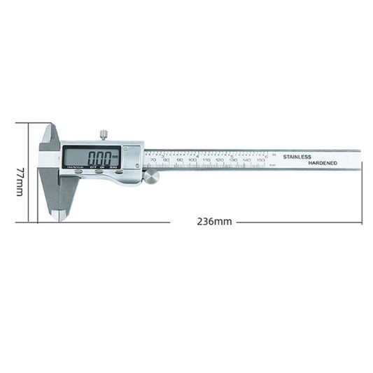 XIFENG Stainless Steel Digital Display Electronic Vernier Caliper, Specification: 0-200mm by XIFENG