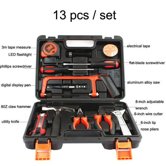 13 PCS / Set JT-13-2 Household Tool Combination Hardware Toolbox by buy2fix