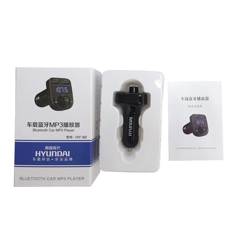 HY82 Car MP3 Bluetooth Receiver Dual USB Car Charger, Specification: Fast Charge Version by buy2fix