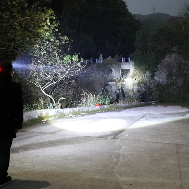 Silicone LED Smart Sensor Light Outdoor Strong Light Long-Beam Headlight(Black) by buy2fix