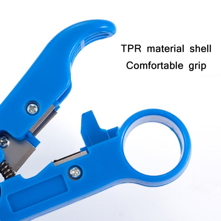 Electrician Multifunctional Coaxial Cable Stripper(Blue PE Bag) by buy2fix
