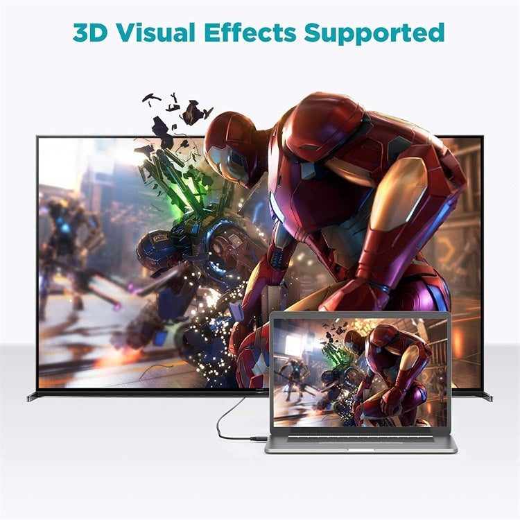 QGeeM QG-AV16 HD TV Blu-Ray Projection HDMI TV Cable Supports 4K, Length: 3 m by QGeeM