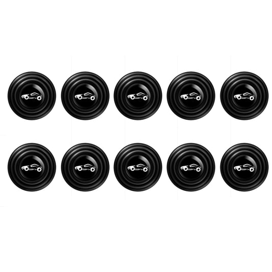 Car Door Anti-Collision Shock Pad, Color: Black With Sports Car Logo by buy2fix
