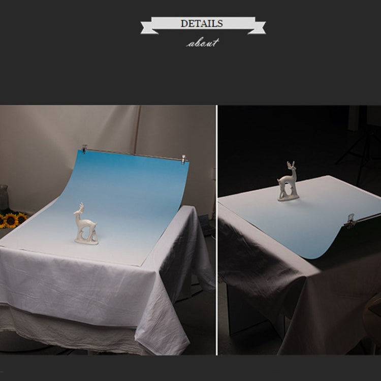 54 x 83cm Gradient Morandi Double-sided Film Photo Props Background Paper(Deep Gray / Light Gray) by buy2fix