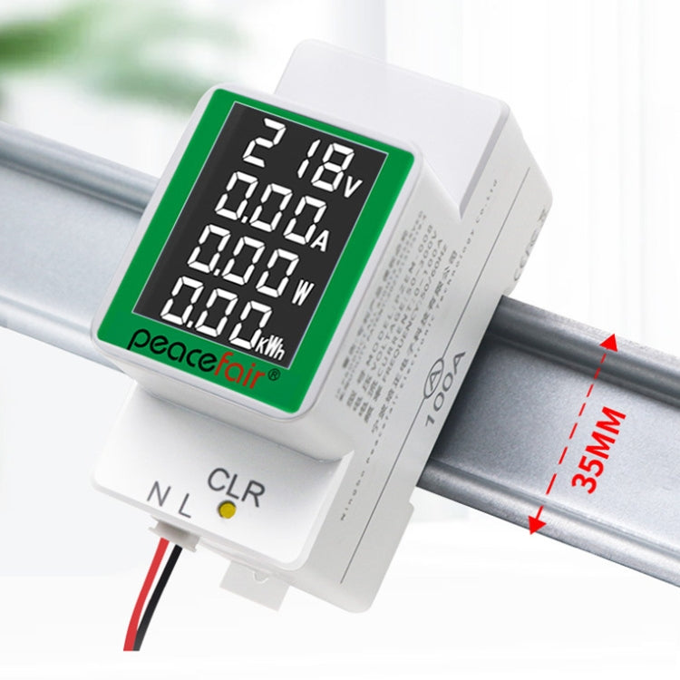 Peacefair PZEM-008 4 In 1 Multifunctional AC Digital Display Rail Monitor by Peacefair
