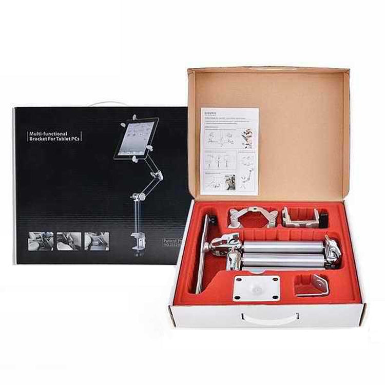 TB-03 Aluminum Alloy Tablet PC Stand Lazy Bedside Desktop Folding Camera Microphone Stand(Silver) by buy2fix