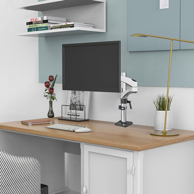 Gibbon Mounts FE112 Aluminum Alloy Lifting and Rotating LCD Computer Monitor Bracket(Perforation) by buy2fix